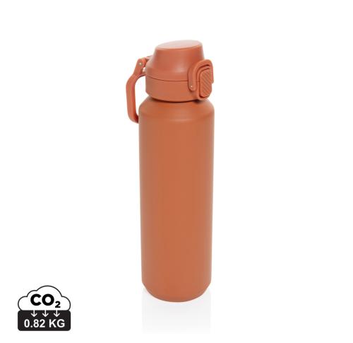 Via RCS Re-steel lockable sport bottle 600ML - Orange orange
