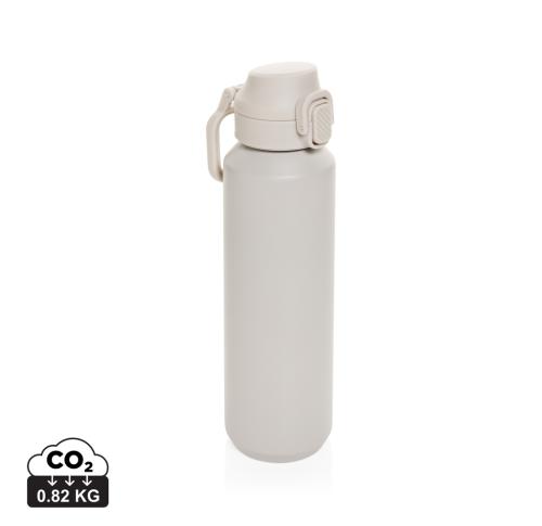 Via RCS Re-steel lockable sport bottle 600ML - Beige beige