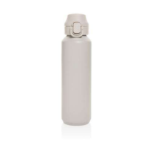 Via RCS Re-steel lockable sport bottle 600ML - Beige beige