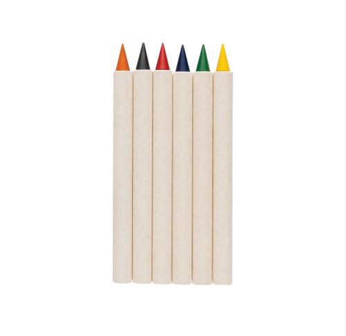 Printed Micki GRS infinity 6pc colouring pencil set white