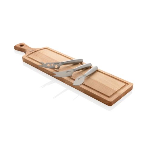 Promotional BOSKA Cheese Set Amigo brown, steel