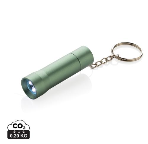 Flash RCS recycled aluminium keychain torch green