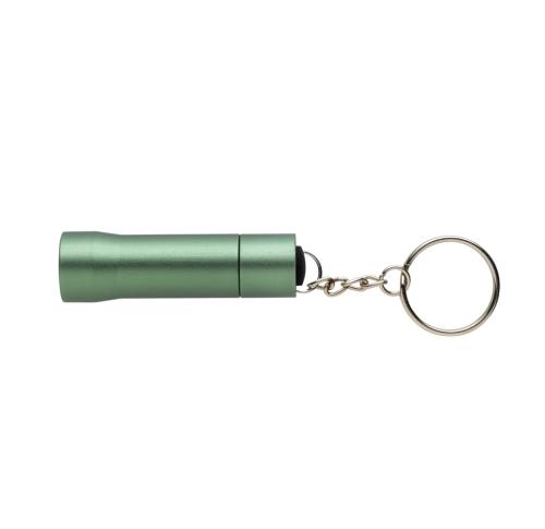 Flash RCS recycled aluminium keychain torch green