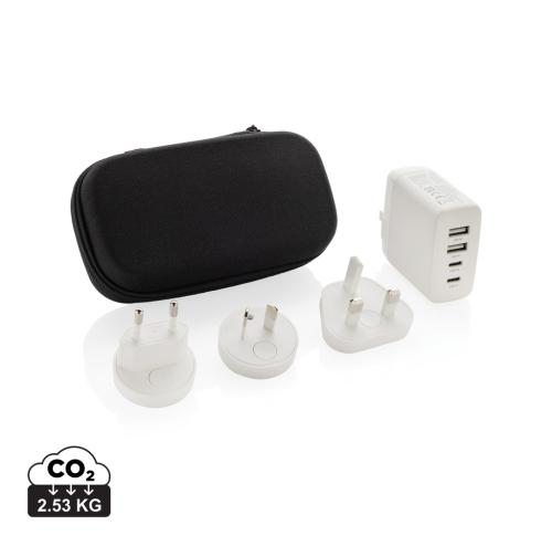 Travel Charge Pro RCS rplastic travel charger with USB C white, black