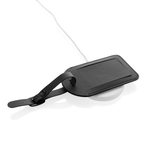 Globetrack RCSrPolyester luggage tag with worldwide locating black