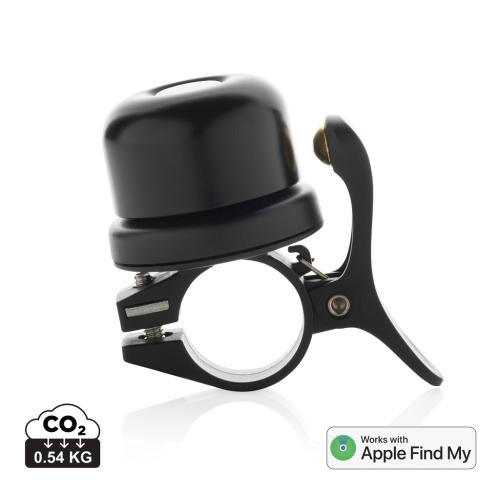 Pedalfinder bike bell with worldwide locating black