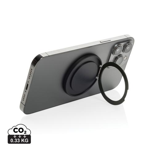 Terra Magnetic RCS rplastic magnetic phone holder with ring grey