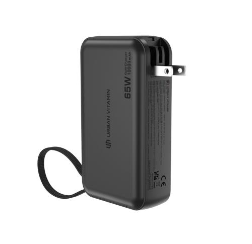 Urban Vitamin Eureka hybrid GANcharger 10000mah powerbank 65W black