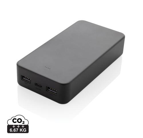 Boostcore RCS recycled plastic powerbank 20.000mAh USB C black