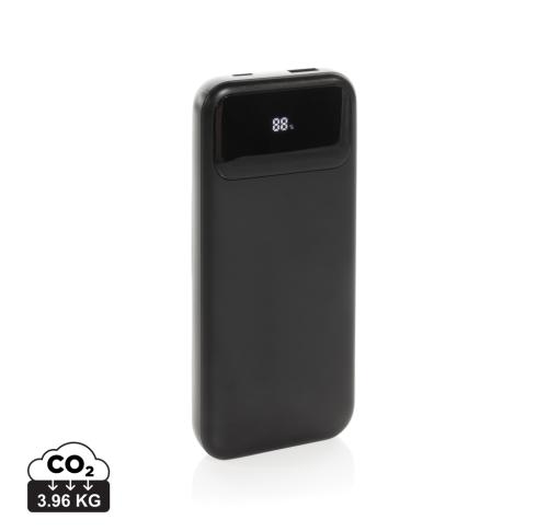 Custom Turbopack RCS rplastic powerbank 10.000 integrated cables black