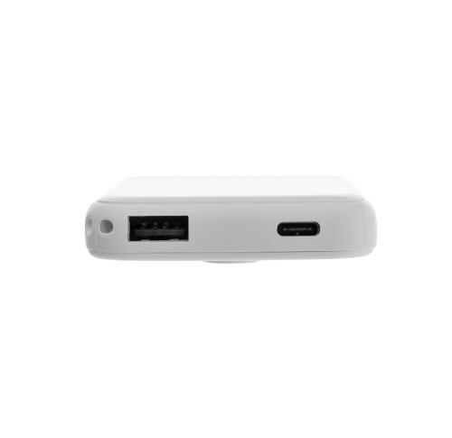 Stellar RCS recycled plastic 5000 mah 5W magnetic powerbank white