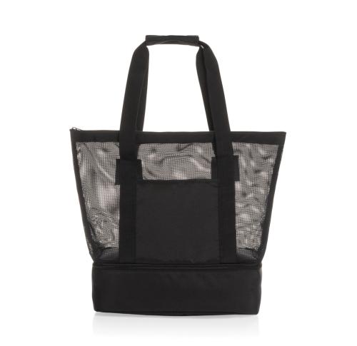 Iqlo Aware™ RPET 2-in-1 cooler tote - Black black