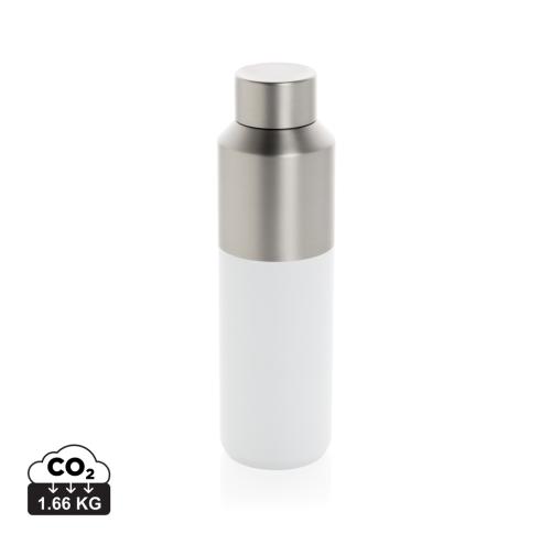 Fluid RCS certified recycled steel water bottle 600ml white