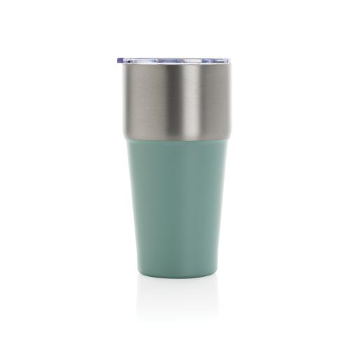 Fluid RCS certified recycled steel tumbler 500ml green