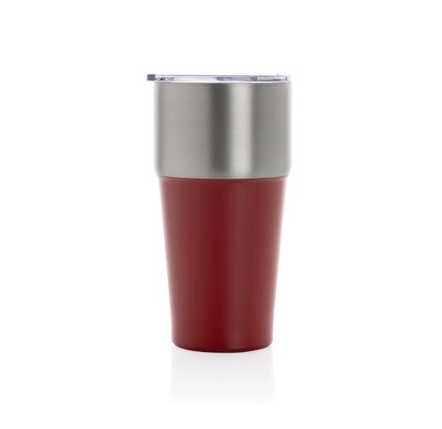 Fluid RCS certified recycled steel tumbler 500ml red
