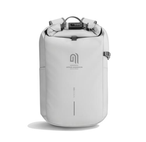 Urban Water Resistant Anti-theft Backpack off white, grey