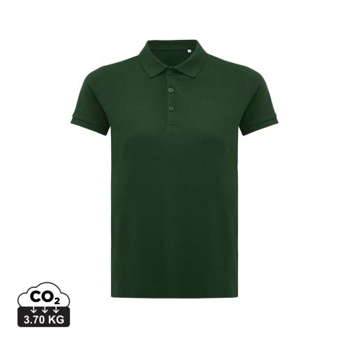 Iqoniq Yosemite women recycled cotton pique polo forest green
