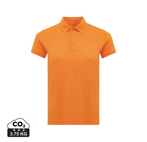 Iqoniq Yosemite women recycled cotton pique polo orange
