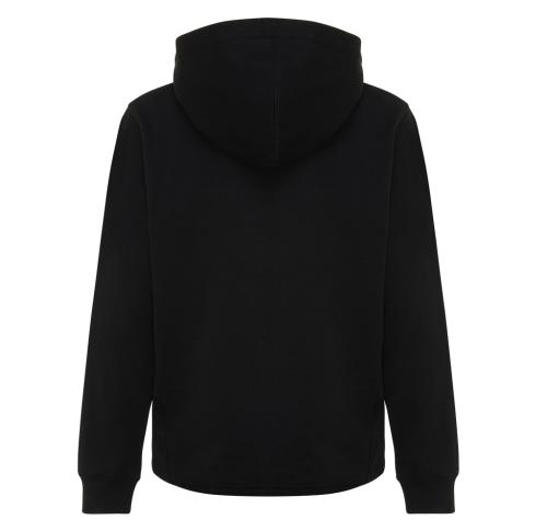 Iqoniq Yengo kids recycled cotton hoodie with sidepockets black