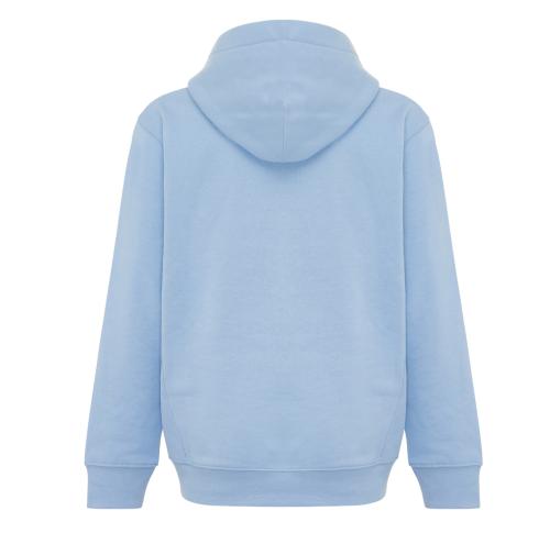 Iqoniq Yengo kids recycled cotton hoodie with sidepockets sky blue
