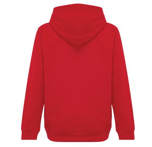 Iqoniq Yengo kids recycled cotton hoodie with sidepockets red