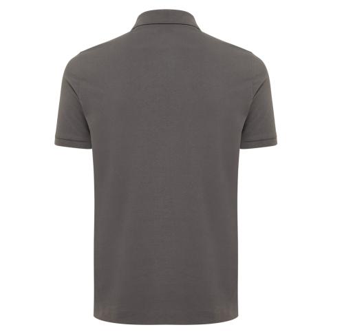 Iqoniq Yosemite recycled cotton pique polo anthracite
