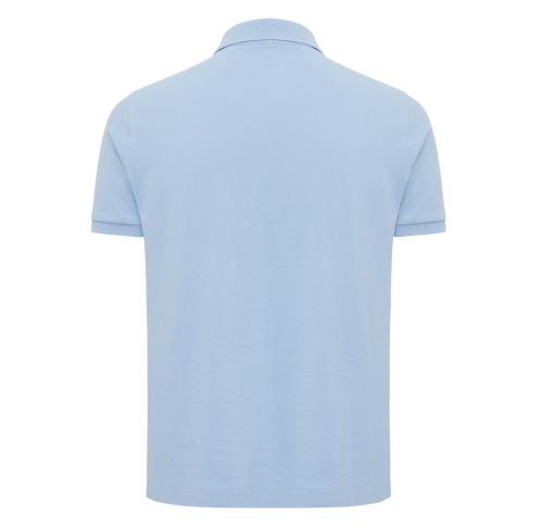Iqoniq Yosemite recycled cotton pique polo sky blue