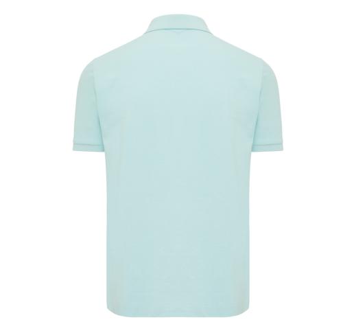 Iqoniq Yosemite recycled cotton pique polo crushed mint