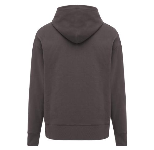 Iqoniq Yoho recycled cotton relaxed hoodie anthracite