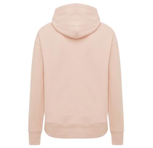 Iqoniq Yoho recycled cotton relaxed hoodie peach nectar