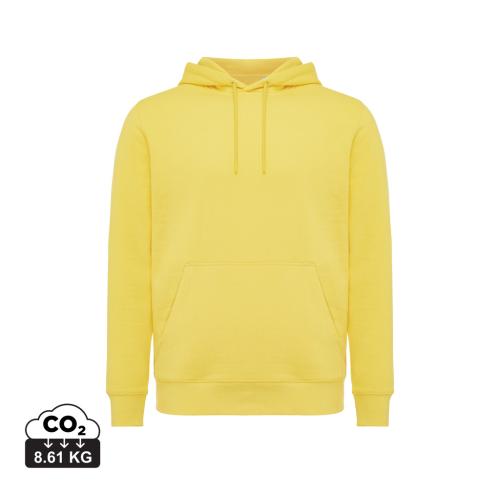 Iqoniq Rila lightweight recycled cotton hoodie yellow