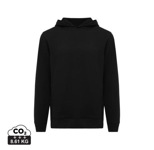 Iqoniq Yengo recycled cotton hoodie with sidepockets black
