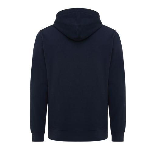 Iqoniq Yengo recycled cotton hoodie with sidepockets navy