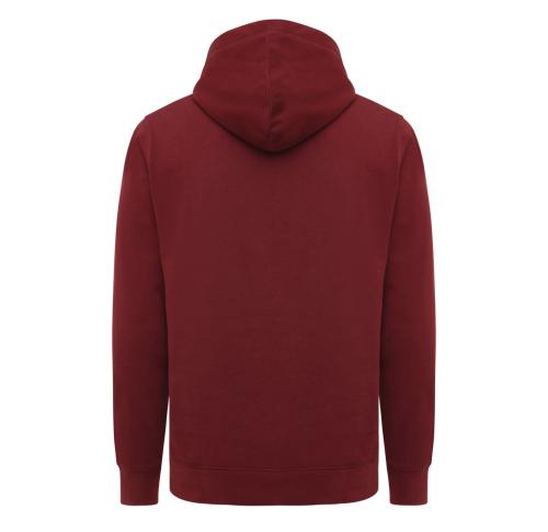 Iqoniq Yengo recycled cotton hoodie with sidepockets burgundy