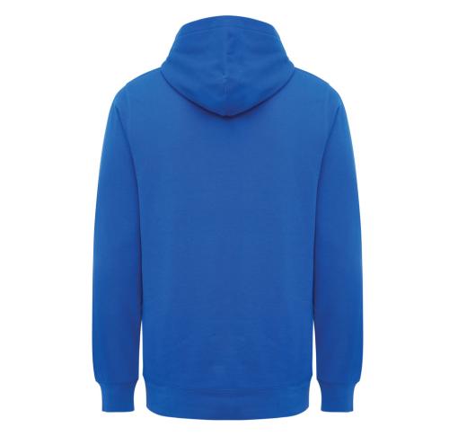 Iqoniq Yengo recycled cotton hoodie with sidepockets royal blue