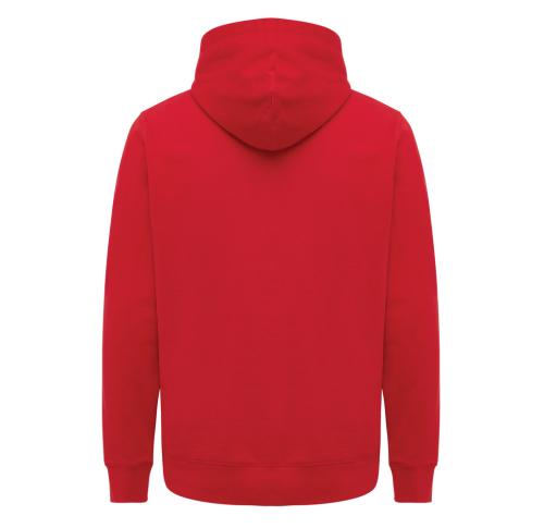 Iqoniq Yengo recycled cotton hoodie with sidepockets red