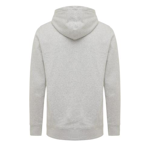 Iqoniq Yengo recycled cotton hoodie with sidepockets light heather grey