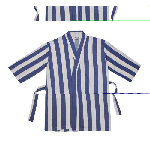 VINGA Ornos GRS hammam robe L/XL blue, white
