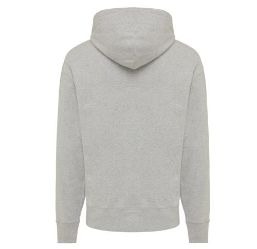 Iqoniq Yoho recycled cotton relaxed hoodie heather grey