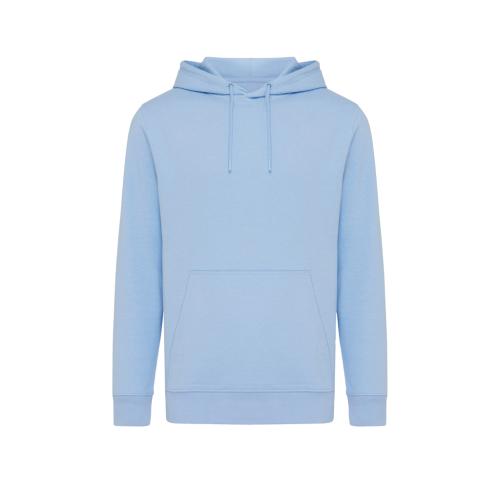 Iqoniq Rila lightweight recycled cotton hoodie sky blue