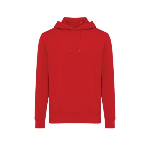 Iqoniq Rila lightweight recycled cotton hoodie red