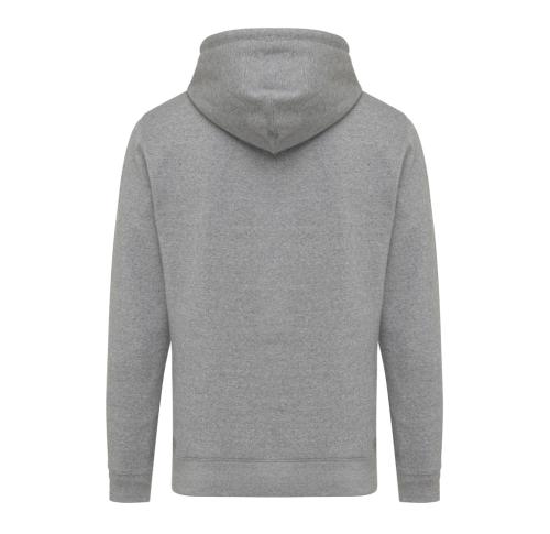 Iqoniq Rila lightweight recycled cotton hoodie light heather anthracite