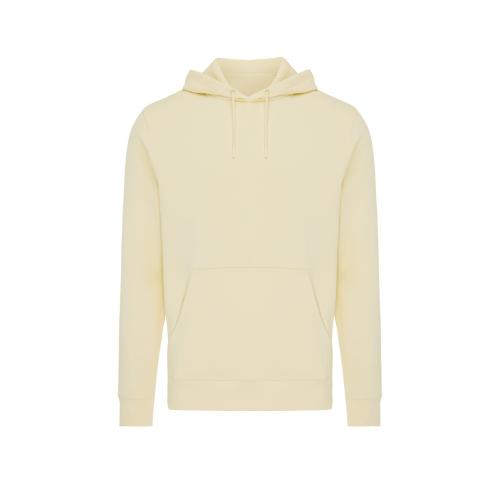 Iqoniq Rila lightweight recycled cotton hoodie cream yellow
