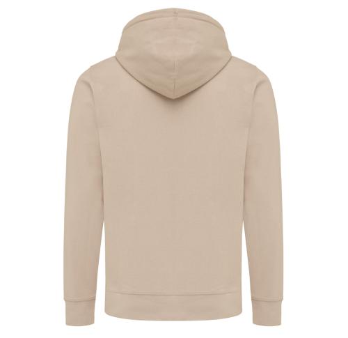 Iqoniq Abisko recycled cotton zip through hoodie desert