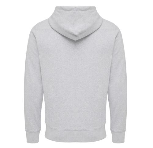 Iqoniq Abisko recycled cotton zip through hoodie heather grey