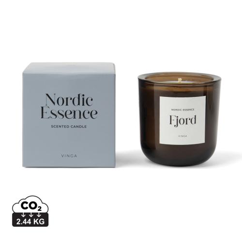 Nordic essence scented candle large blue, dark brown