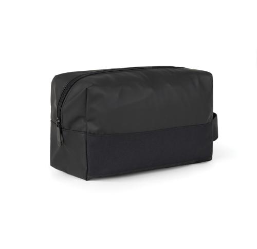 VINGA Livorno GRS recycled polyester toiletry bag black