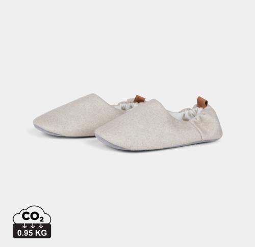 Branded VINGA Moulton RCS RPET slippers S/M beige, feather grey