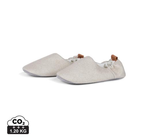VINGA Moulton RCS RPET slippers L/XL beige, feather grey