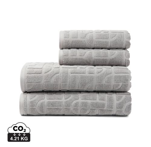 VINGA Verso OCS organic cotton towel, 4 pcs set grey